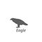 Silhouette of eagle. Vector illustration decorative design