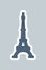 Silhouette of Eiffel Tower Vector Illustration