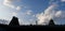 The silhouette of Ekambaranathar Temple at Kanchipuram, Chennai