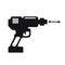 Silhouette electric drill tool icon
