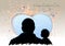 The silhouette of a father and son, a fatherâ€™s day special.