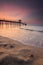 Silhouette of fisherman cottage during sunrise