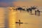 Silhouette of Fishing of life along the Rakpra place