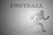 Silhouette of a football player.