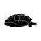 Silhouette of a giant Galapagos Tortoise. Vector illustration.