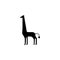 silhouette of a giraffe icon. Element of animals icon for mobile concept and web apps. Detailed silhouette of a giraffe icon can b