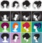 Silhouette girl, Elegant Female Hairstyles