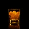 Silhouette, glass, strong alcohol, ice, black background, alcoholic, old fashion, whiskey, reflection, party