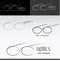 Silhouette glasses icon vector illustration. Logo Optics Shop
