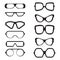 Silhouette glasses. Plastic frame for fashionable and stylish accessories to protect from sunlight.