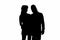 Silhouette of Gothic Couple