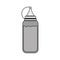 Silhouette gray scale bottle ketchup