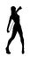 Silhouette of gymnasts