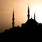 Silhouette of Hagia sophia in Istanbul