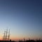 Silhouette of the Harbour of Hamburg