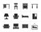 Silhouette Home Equipment and Furniture icons