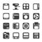 Silhouette Home and Office, Equipment Icons