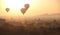 Silhouette of Hot Air Balloons