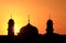 Silhouette of islamic church