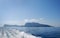 Silhouette of island of Capri