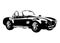 Silhouette Ñlassic sport car ac cobra roadster