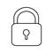 silhouette lock close icon