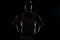 Silhouette Man On Black Background