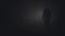 Silhouette of man with flashlight in fog. Stock footage. Explorer walks in thick fog and turns frighteningly with