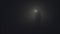 Silhouette of man in thick fog. Stock footage. Black silhouette of man with flashlight shining in thick grey smoke. Man