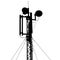 Silhouette mast antenna mobile communications