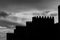 Silhouette of the medieval Wall of Avila