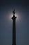 Silhouette of millenium monument in budapest