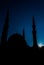 Silhouette of Mohamed al amin masjid