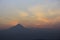 Silhouette Mount Merapi Volcanoes