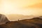 Silhouette of mountains at Crete island, Greece