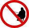 Silhouette No fishing sign
