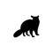 silhouette of opossum icon. Element of animals icon for mobile concept and web apps. Detailed silhouette of opossum icon can be us