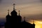 Silhouette of orthodox church