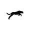 silhouette of panther. Vector illustration decorative design