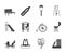 Silhouette Park objects and signs icon