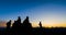 Silhouette of Person on Mountain Top