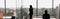 Silhouette photo of businesspeople during working day in modern meeting room