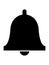 Silhouette picture of a Christian Symbol of Church Bell