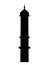 Silhouette picture of an Islam Mosque Minaret