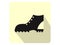 Silhouette picture of a Rock Climbing Boot Icon