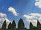 Silhouette of Prambanan Temple