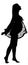 Silhouette of a pregnant woman