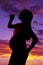Silhouette pregnant woman close drinking water bottle