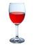 Silhouette of red wine glasses for refilling alcoholic beverages