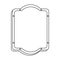 silhouette rounded rectangle elegant heraldic decorative frame